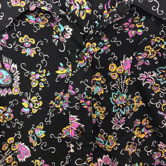 Vintage Generra Black Oversized Popover Tunic Top - Picture 4 of 7